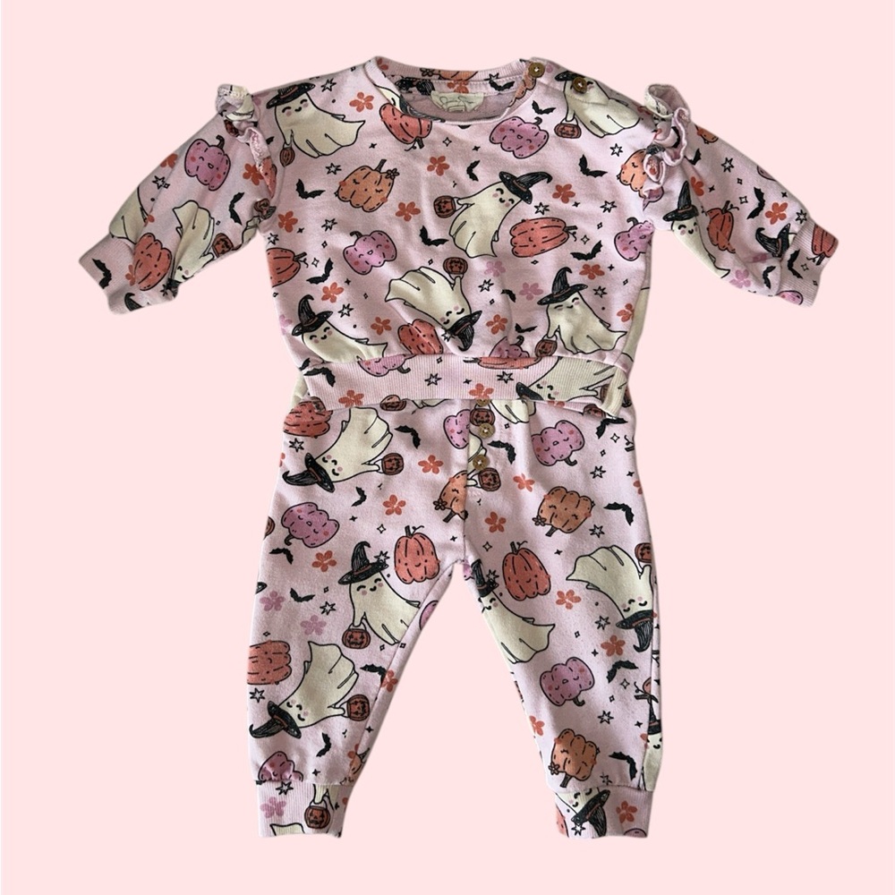 12M Jessica Simpson Pink Halloween 2 Piece Set